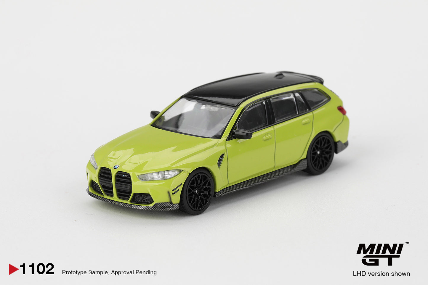Mini GT #1102 - BMW M3 M Performance Touring, Sao Paulo Yellow | 1:64