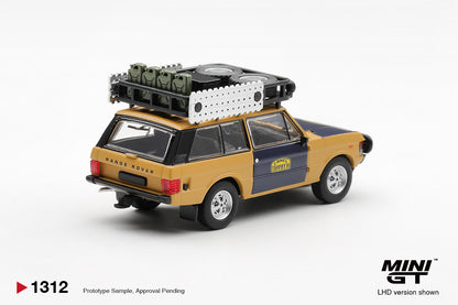 Mini GT #1312 - Range Rover 1981 Camel Trophy Sumatra H.Fischer & W.Bays | 1:64