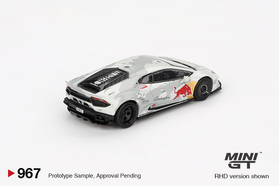 Mini GT #967 - Lamborghini Huracan LB-Works Ver.2 Mad Mike Nimbul, silver | 1:64