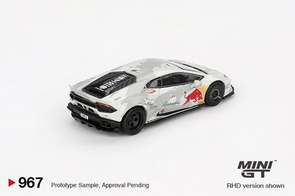 Mini GT #967 - Lamborghini Huracan LB-Works Ver.2 Mad Mike Nimbul, silver | 1:64