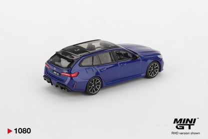 Mini GT #1080 - BMW M5 (G99) Touring, Marina bay blue metallic | 1:64