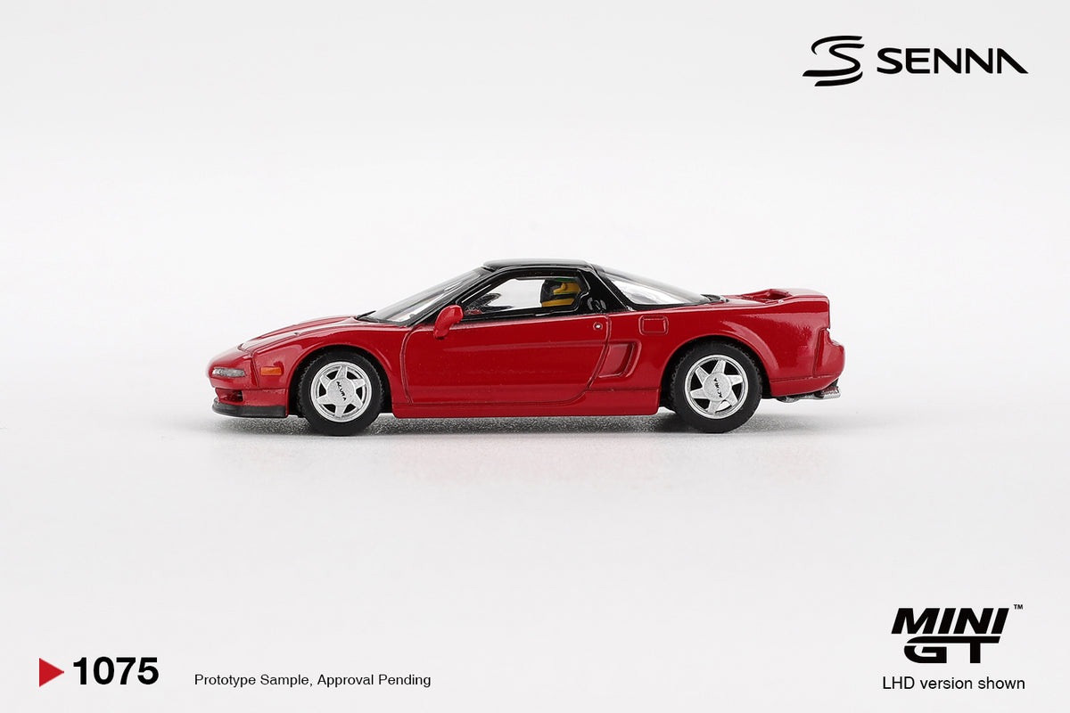 Mini GT #1075 - Honda NS-X Prototype Midship Sports 1989 Ayrton Senna w/ Figure | 1:64