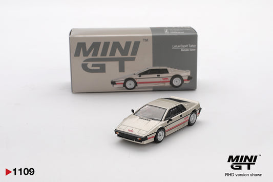 Mini GT #1109 - Lotus Esprit Turbo, metallic silver | 1:64