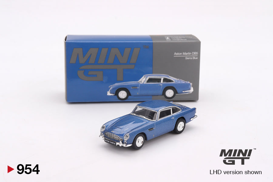 Mini GT #954 - Aston Martin DB5 Sierra, blue | 1:64