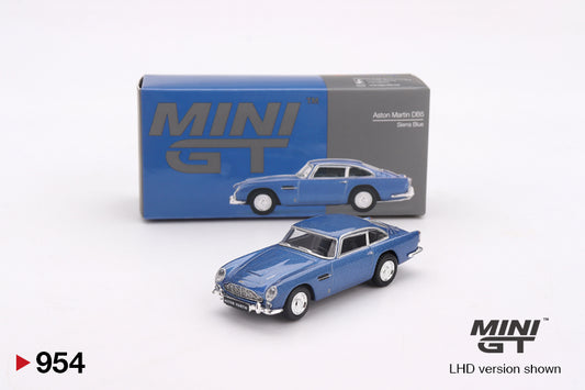 Mini GT #954 - Aston Martin DB5 Sierra, blue | 1:64