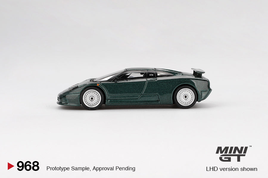 Mini GT #968 - Bugatti EB110 GT, dunkelgrün | 1:64