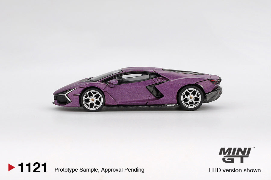 Mini GT #1121 - Lamborghini Revuelto, Viola 30th Matte | 1:64