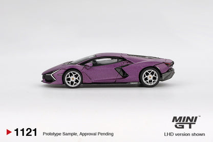 Mini GT #1121 - Lamborghini Revuelto, Viola 30th Matte | 1:64