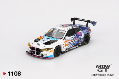 Mini GT #1108 - BMW M4 GT3 #91, MINI GT Flagship Store Dongguan Exclusive Limited 2500 pcs | 1:64