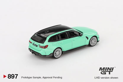 Mini GT #897 - BMW M3 Touring (G81) Performance, mint-grün, Linkslenker | 1:64