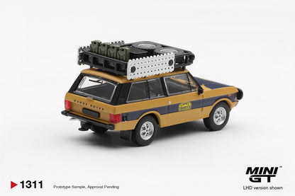 Mini GT #1311 - Range Rover 1981 Camel Trophy Sumatra N.Sudmann &amp; F.Hofmann | 1:64