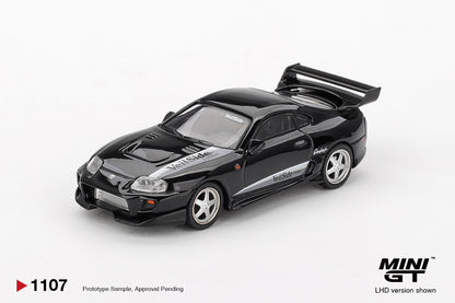 Mini GT #1107 - Toyota Supra VeilSide Combat V-II, Black | 1:64