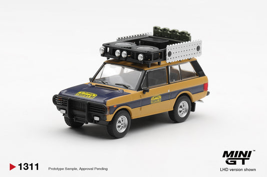 Mini GT #1311 - Range Rover 1981 Camel Trophy Sumatra N.Sudmann &amp; F.Hofmann | 1:64