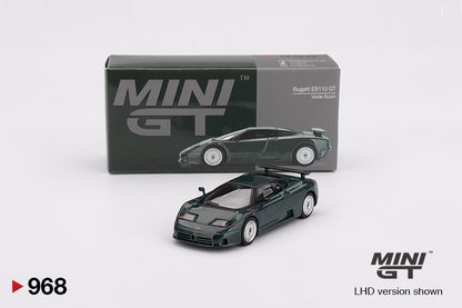 Mini GT #968 - Bugatti EB110 GT, dunkelgrün | 1:64