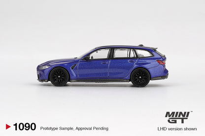 Mini GT #1090 - BMW M3 Competition Touring, Portimao Blue Metallic | 1:64