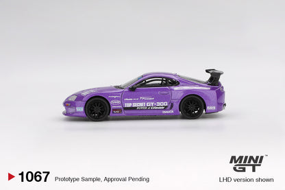 Mini GT #1067 - Toyota Supra MK4 (A80) Top Secret GT-300, purple | 1:64