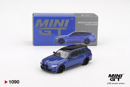 Mini GT #1090 - BMW M3 Competition Touring, Portimao Blue Metallic | 1:64