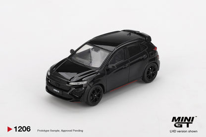 Mini GT #1206 - Hyundai KONA N, Phantom Black | 1:64