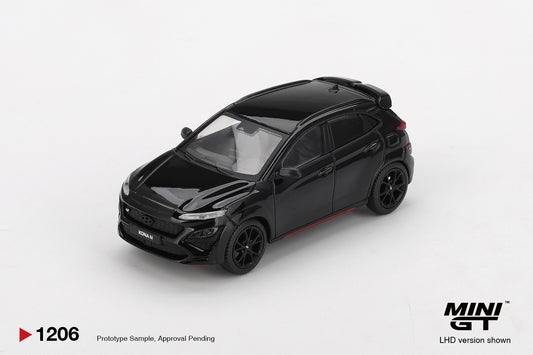 Mini GT #1206 - Hyundai KONA N, Phantom Black | 1:64