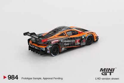 Mini GT #984 - McLaren 720S GT3 Evo Pfaff Motorsports IMSA Daytona 24 Hrs, orange/black | 1:64