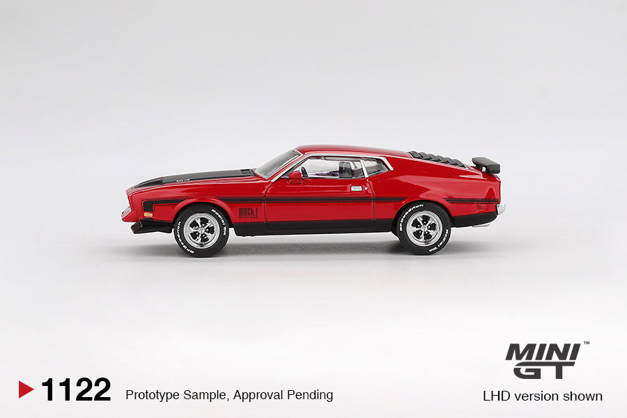Mini GT #1122 - Ford Mustang Mach 1 Race, red | 1:64