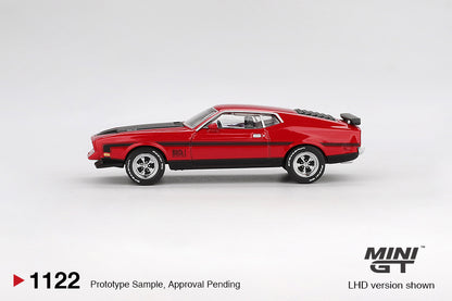 Mini GT #1122 - Ford Mustang Mach 1 Race, red | 1:64