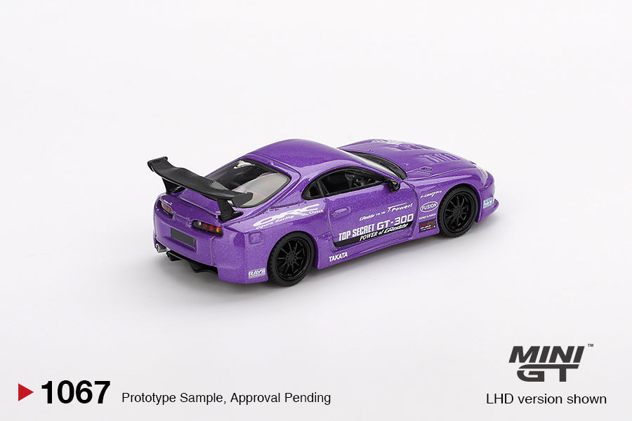 Mini GT #1067 - Toyota Supra MK4 (A80) Top Secret GT-300, purple | 1:64