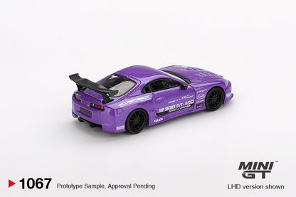 Mini GT #1067 - Toyota Supra MK4 (A80) Top Secret GT-300, purple | 1:64
