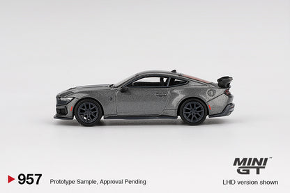 Mini GT #957 - Ford Mustang Dark Horse 2024, Carbonized Gray | 1:64