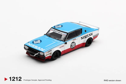 Mini GT #1212 - Nissan GT-R (KPGC110) Skyline Kenmeri Liberty Walk Nissan Racing 75 Concept | 1:64