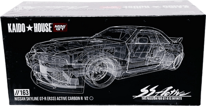 Kaido House - Mini GT: Nissan Skyline GT-R (R33) Active Carbon R V2, midnight purple (KHMG163) inkl. CHANCE auf CHASE | 1:64