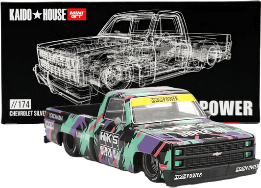 Kaido House - Mini GT: Chevrolet Silverado Kaido HKS V1 (KHMG174) | 1:64