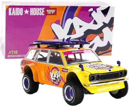 Kaido House - Mini GT: Datsun 510 Wagon 4x4 Kaido Islands V1 (KHMG210) | 1:64
