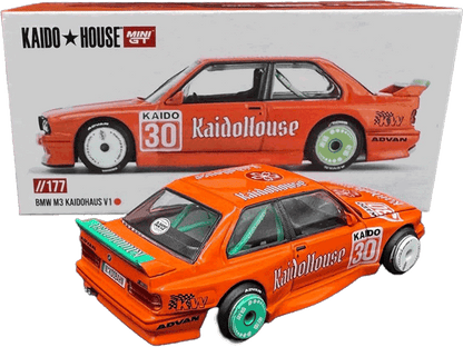 Kaido House - Mini GT: BMW M3 (E30) Kaidohaus V1, orange (KHMG171) inkl. CHANCE auf CHASE | 1:64