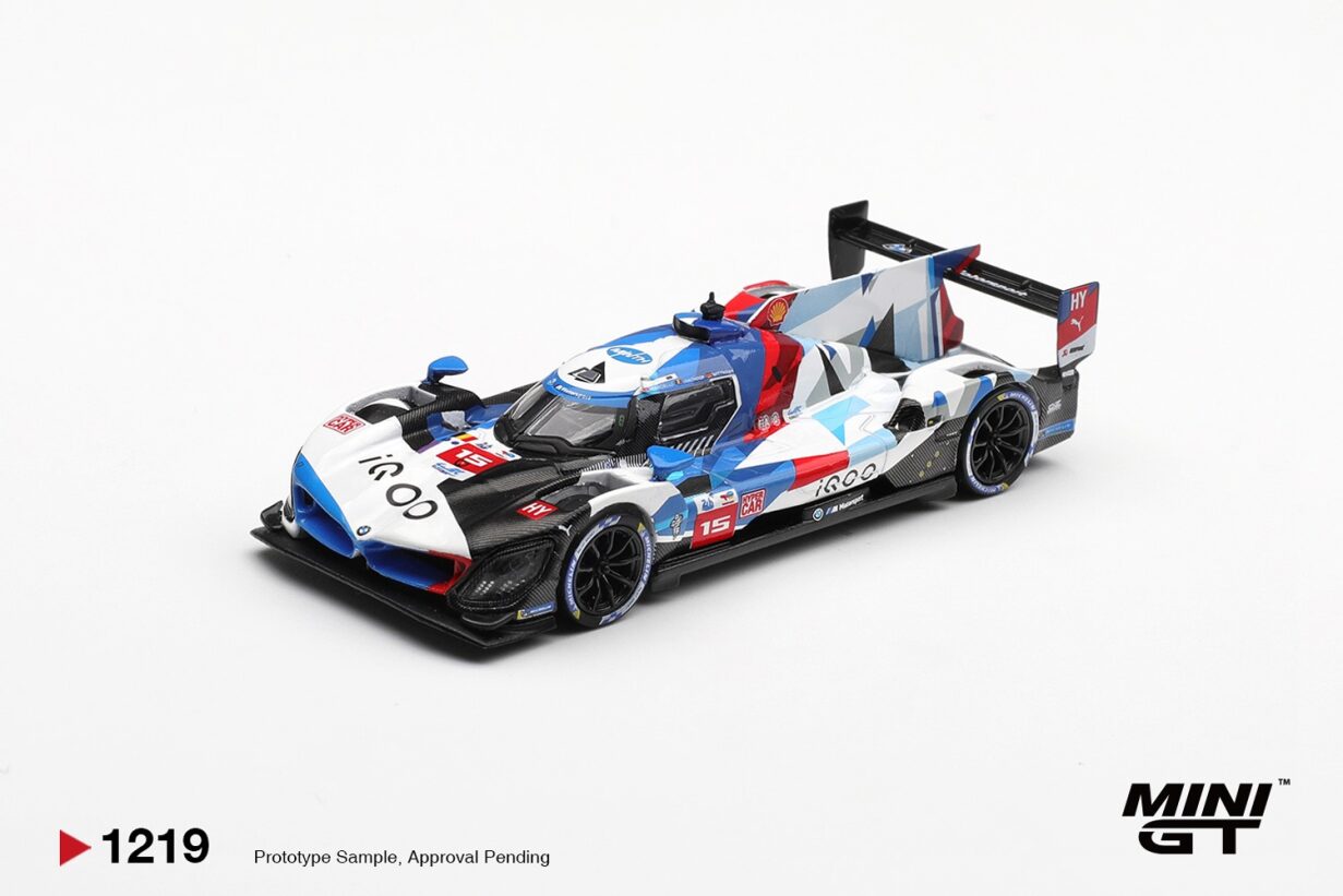 Mini GT #1219 - BMW M Hybrid V8 Hypercar #15 BMW M Team WRT 2024 Le Mans 24 Hrs | 1:64
