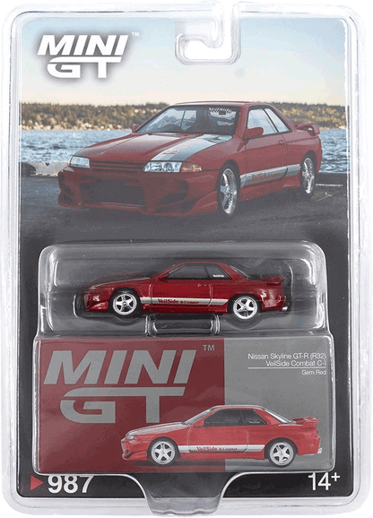 Mini GT #987 - Blister Nissan Skyline GT-R (R32) Veilside Combat C-I, rot | 1:64